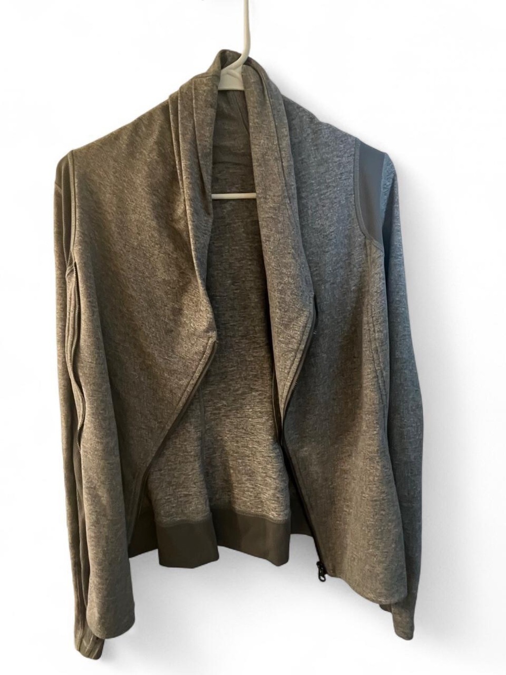 Lululemon Bhakti Yoga Heather Gray Athletic Zip Jacket - Picture 2 of 7